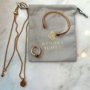 Kendra Scott Rose Gold Drusy Set